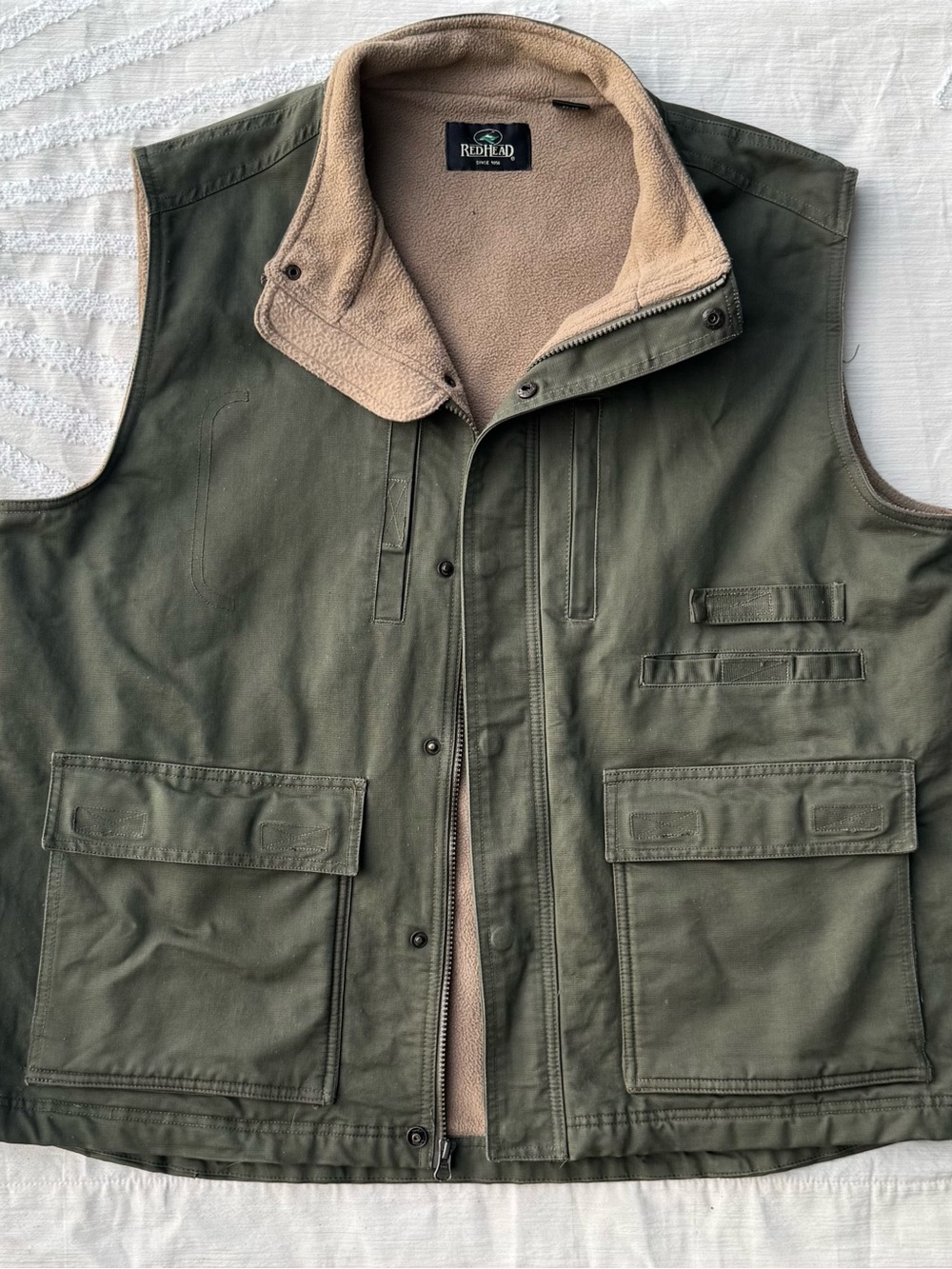 RedHead Men’s XL  Utility Vest with Fleece Lining